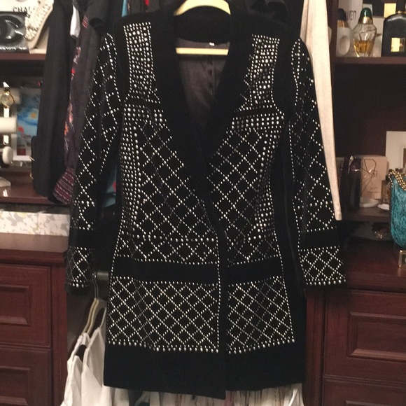 Jackets & Blazers - Beautiful studded velvet blazer